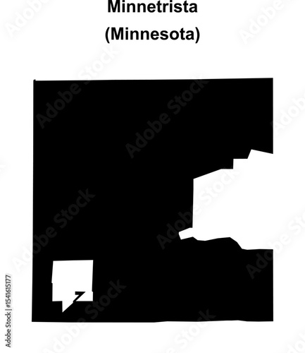 Minnetrista (Minnesota) blank outline map
