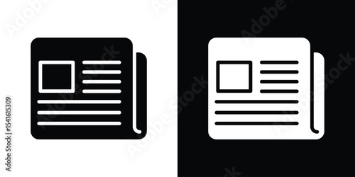 Newspaper icon Vector scalable graphics
