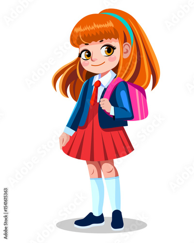 cute girl schoolgirl