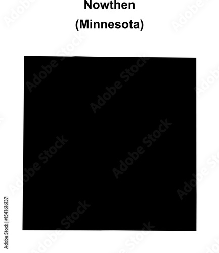 Nowthen (Minnesota) blank outline map