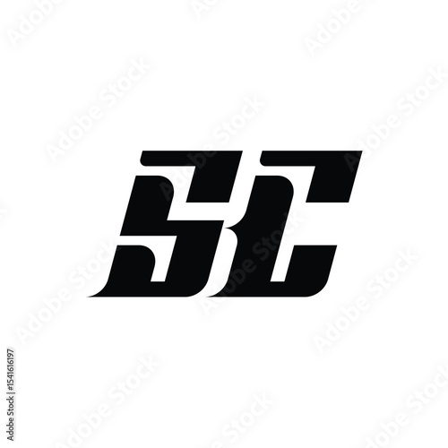 SC monogram logo design letter text name symbol monochrome logotype alphabet character simple logo