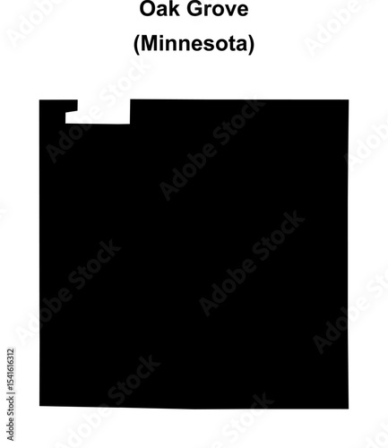 Oak Grove (Minnesota) blank outline map