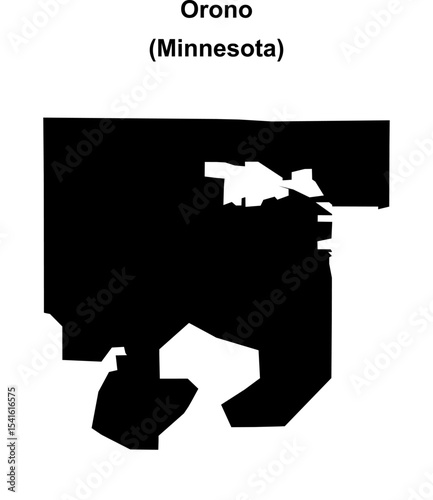 Orono (Minnesota) blank outline map