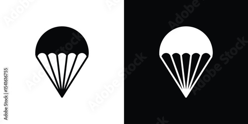 Parachute icon Vector scalable graphics
