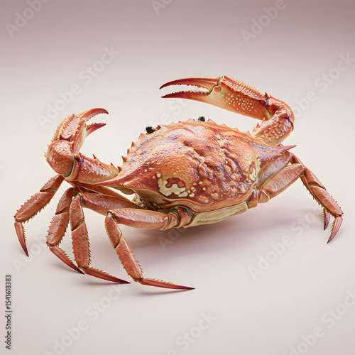 Close-up of a crab on the beach, nature and wildlife concept
