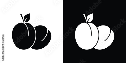 Plum icon Vector scalable graphics