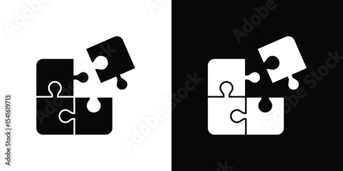 Puzzle icon Vector scalable graphics