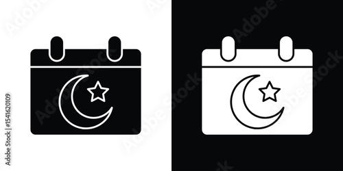 Ramadan calendar icon Vector scalable graphics