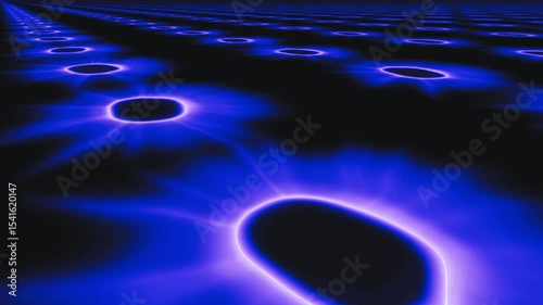 abstract blue background with glowing blue circle