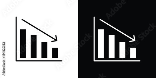 Reduction chart icon Vector scalable graphics