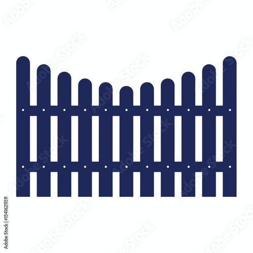 wooden house fence vector