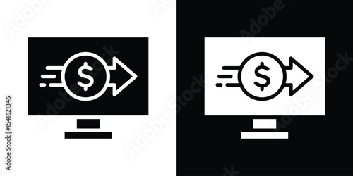 Safe transfer icon Vector scalable graphics