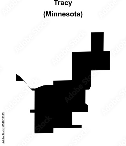 Tracy (Minnesota) blank outline map