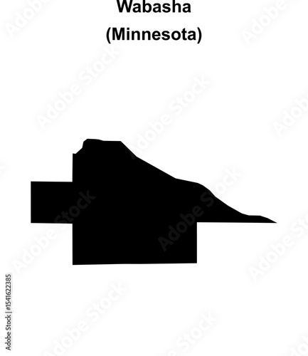 Wabasha (Minnesota) blank outline map