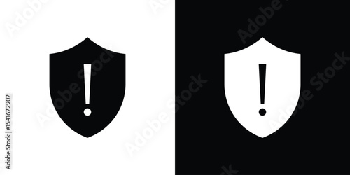 Shield exclamation icon Vector scalable graphics