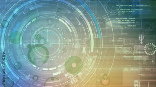 abstract technology background with binary code