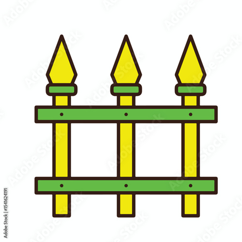 vector three spears standing upright