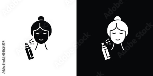 Spray on face icon Vector scalable graphics