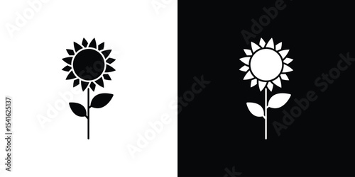 Sunflower icon Vector scalable graphics
