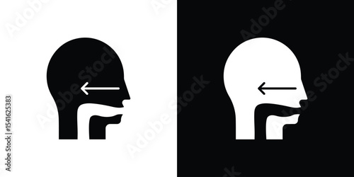 Swallowing reflex icon Vector scalable graphics