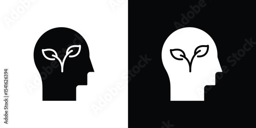 Think green icon Vector scalable graphics