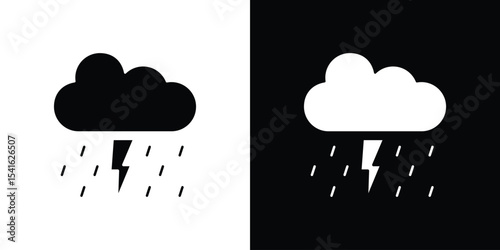 Thunderstorm icon Vector scalable graphics