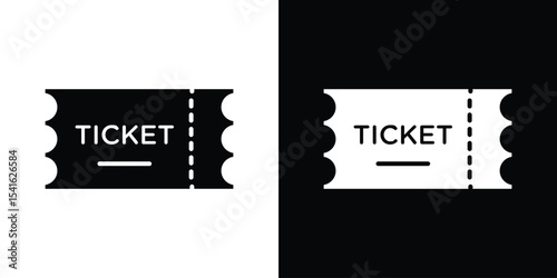 Ticket stub icon Vector scalable graphics