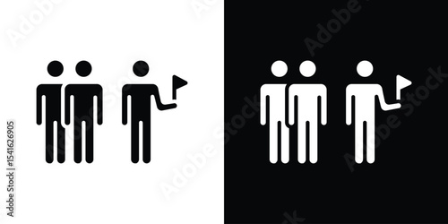 Tour guide people icon Vector scalable graphics