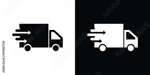 Truck arrow icon Vector scalable graphics