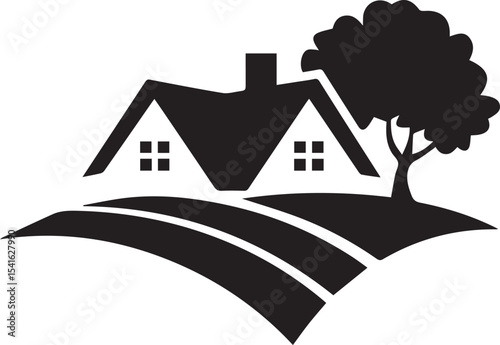 house, home, building, silhouette, roof, windows, door, structure, outline, residential, cottage, realestate, living, architecture, shelter, estate, design