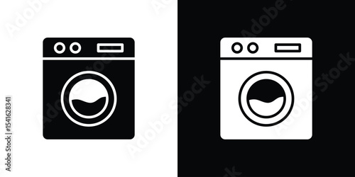 Washing machine icon Vector scalable graphics