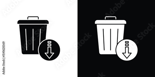 Waste reduction icon Vector scalable graphics