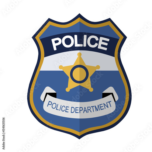 Police Badge Vector - Law Enforcement Shield