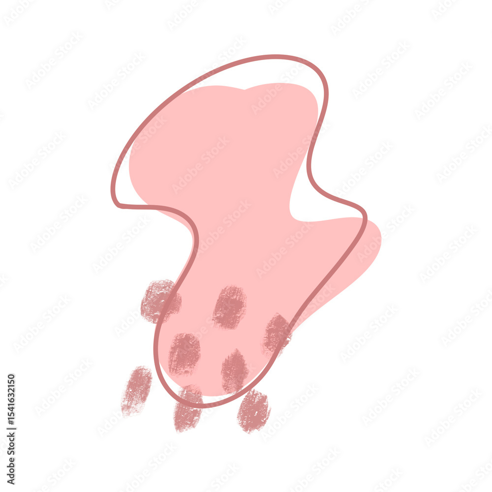 Obraz premium Baby pink blobs 10