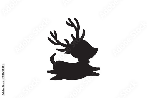 silhouette of deer image