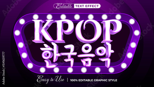 korean pop - Editable Text Effect, Font Style