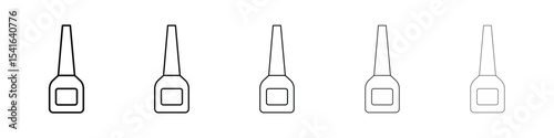 Eyeliner bottle icon logo in stroke lines collection