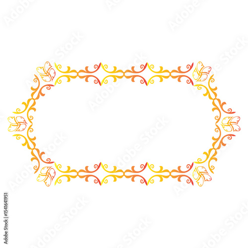 frame made of colorful bubbles