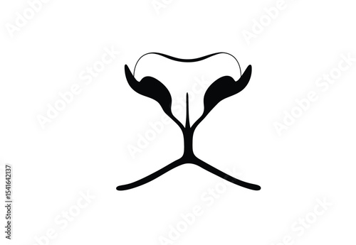 Lion nose drawing. It is a black and white outline image of a lion's nose and muzzle, highlighting its powerful sense of smell and whisker pads. Vector sketch line art draw.
