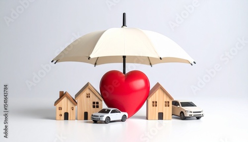 heart and umbrella