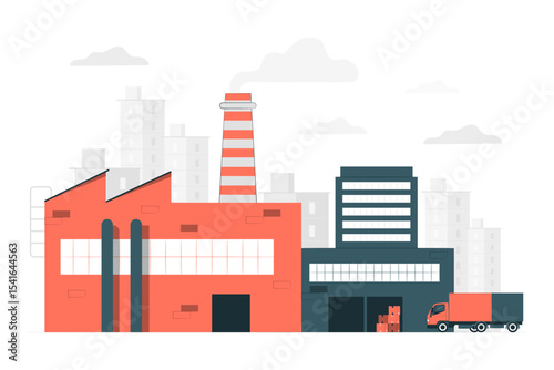 Factory concept illustration