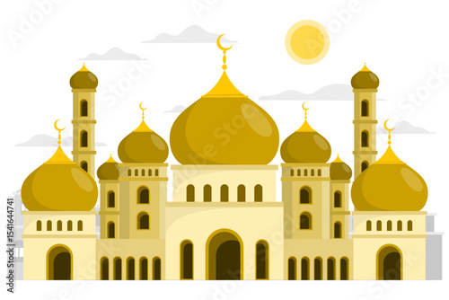 Mosque concept illustration