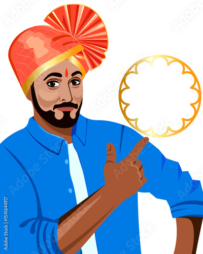 indian man in turban banner