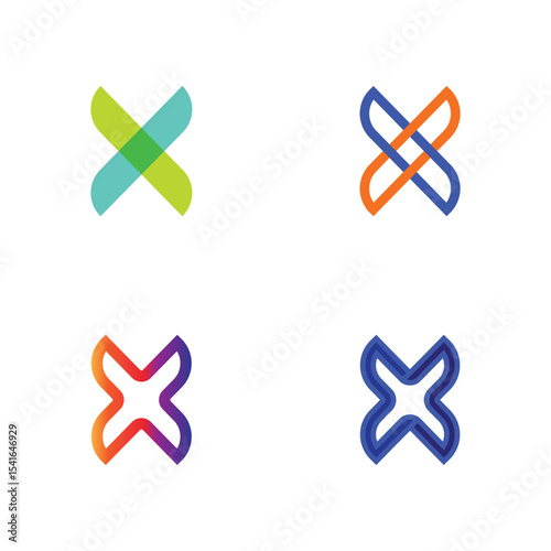 Clean Modern X Logo Design for Branding, Web, and Creative Agencies