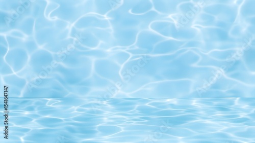 Light Blue Water Surface Caustic Background with a Soft, Calming Effect