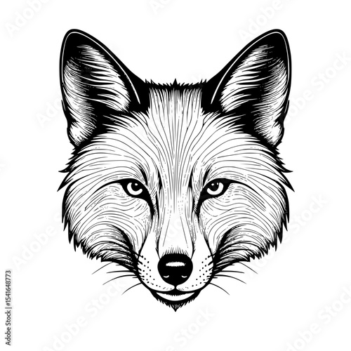 vector illustration of fox