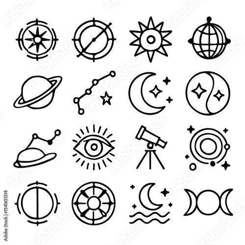 Sport icons set: vector collection of black athletic symbols including balls for basketball, football, tennis, soccer, volleyball, golf, baseball, rugby, bowling, and badminton, perfect for game desig