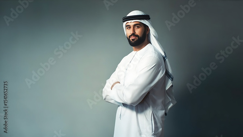 Confident Emirati Man in Traditional Dress