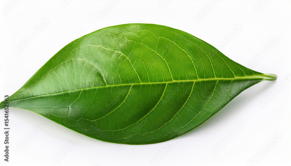 Fototapeta premium green leaf isolated on a white background