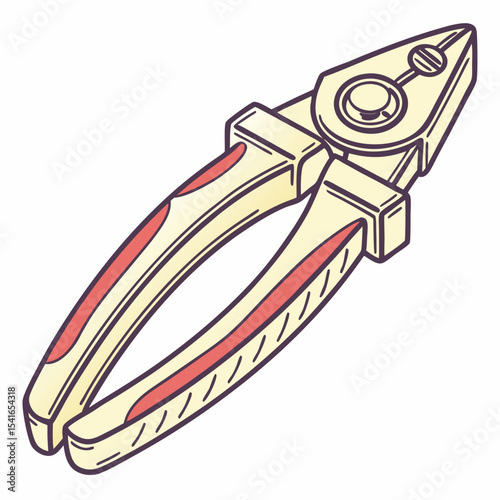 A vector of a plyers